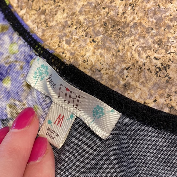 Love Fire Floral Dress Medium - Picture 6 of 15